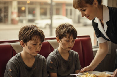 Waitress Offered Food to Two Orphans. 17 Years Later, a Luxury Car Appears at Her House.