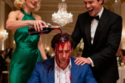 The CEO and his wife sneered at the quiet man in the simple suit. To humiliate him, they poured red wine on him in front of everyone. “Know your place,” she whispered. He just smiled, walked out, and made a call. And then their $800 million empire began to collapse.