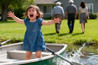 My six-year-old daughter was left alone on a moving boat by my parents and my sister. “We don’t have time to wait,” my sister said casually. I didn’t scream. I didn’t cry. Instead, I did something else. The next day, their lives began to fall apart…