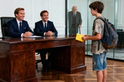 “I ONLY CAME TO RETURN THIS ENVELOPE” — THE MILLIONAIRE LAUGHED… BUT THE REAL OWNER SAW EVERYTHING