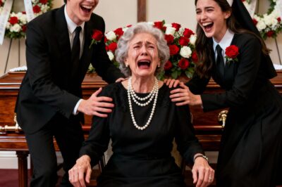 During my husband’s funeral, my daughter-in-law leaned into my ear and whispered: “Don’t waste your tears… you’ll need them when you lose this house.” My son let out a small laugh. However, days later, a man I didn’t know gave me a bulky envelope and said, “He left everything prepared for you.” It was then that I understood what I had to do.