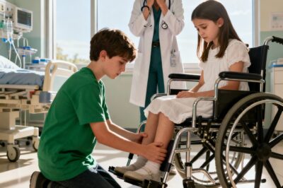 Surgeon’s daughter never walked in her life until a homeless boy said, “Let me try.”