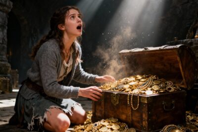 My husband left me and our son in his old, half-ruined shack. He had no idea that a secret room filled with gold was hidden beneath the house.