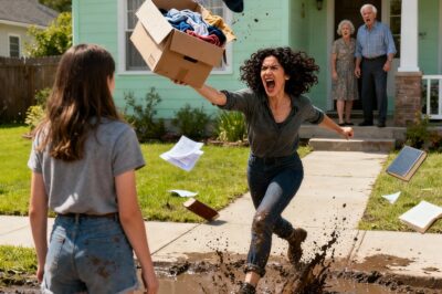 I inherited $900,000 from my grandparents, while the rest of my family got nothing. Enraged, they banded together and demanded I vacate the house by Friday. Mom sneered, “Some people don’t deserve nice things.” I smiled and said, “You think I’d let that happen after everything I know about this family?” Two days later, they arrived with movers and smug grins—only to freeze when they saw who was waiting on the porch.