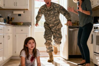 The little girl was forced by her stepmother to do housework until she bled and collapsed from exhaustion. Her father, a soldier, came home unexpectedly, saw his daughter, and shouted.
