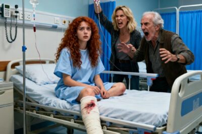 After I was hospitalized with both legs shattered in a car accident, my parents burst into the room, their faces tight with anger. Without even asking how I was, they demanded that I attend my sister’s wedding. Looking at them in disbelief, I said, “I can’t move… my legs are broken.” But my father immediately retorted, his voice booming: “Stop making excuses! I’ll drag you there if I have to!” Panic overwhelmed me, and I screamed in fear. However, what my mother did next was even more shocking than I could have ever imagined…