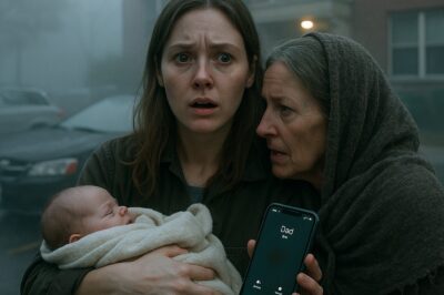 As I carried my baby home, an old woman grabbed my arm. “Don’t go inside—call your father,” she whispered. But my father’s been gone for eight years. Still, I called his old number… and when he answered, what he revealed left me frozen.