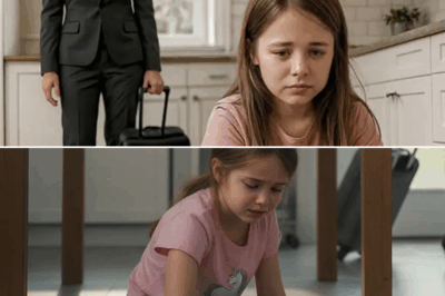 I Came Back From My Trip a Day Early… and Found My Nine-Year-Old Daughter Alone at Home, on Her Knees in the Kitchen, Scrubbing the Floor With a Rag Because My In-Laws Thought She “Needed to Be Punished.”