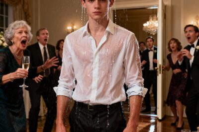 My stepmother splashed water in my face in front of everyone and yelled, “You are not family!” I hadn’t even been invited to my own father’s birthday, but I just smiled and said, “You’ll regret that.” Moments later, when my dad’s billionaire investor walked through the door and shouted my name, every face in the room went pale… the silence was deafening!