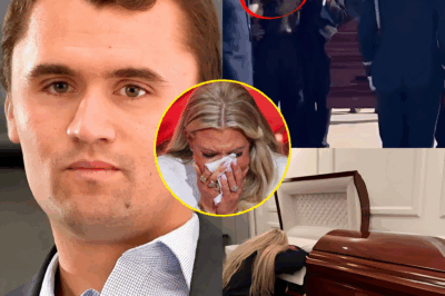 “Don’t leave me here alone” — Erika Kirk wearing Charlie’s clothes, crying badly and bidding adieu to her husband Charlie Kirk for the last time — but what she whispered into the coffin shocked everyone