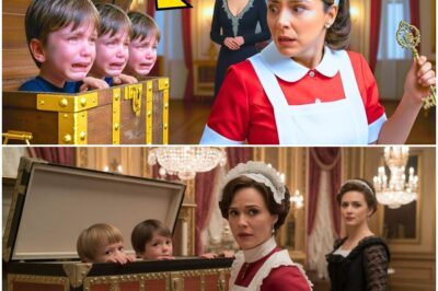 THE WAITRESS FOUND THE WIDOWED MILLIONAIRE’S TRIPLETS LOCKED IN THE TRUNK AND WAS SHOCKED!