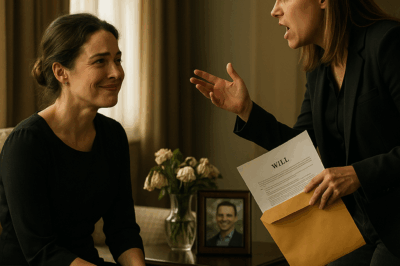 After my husband’s funeral, I went to my sister’s son’s first birthday party. She announced, «My son is your husband’s child. So as inheritance, I’ll take half of your $800,000 house.» She even showed me his will. I said, «Oh, I see,» and tried to hold back my laughter.