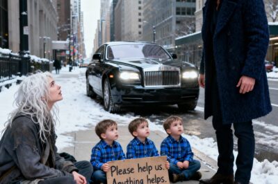 “A millionaire saw his ex-girlfriend begging on the street with three children who looked a lot like him — what happened next will break your heart.”