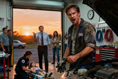 Boss fires mechanic for rescuing a collapsed little girl. Five cars surround his house the next day and…