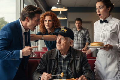She gets fired for giving food to a veteran; an hour later, four Marines walk into the cafe…”