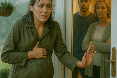 MY HUSBAND AND HIS MOTHER LOCKED ME OUT IN THE RAIN AT NIGHT-WHILE I WAS SIX MONTHS PREGNANT…