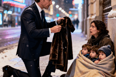 HE LEFT his wife 8 years ago. Today he found her on the street with THREE CHILDREN who look exactly like him. What he discovered paralyzed his world.