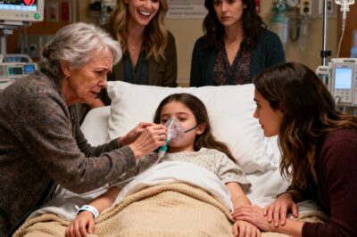 “My fifteen-year-old daughter was fighting for her life in the hospital when my greedy sister and mother burst into the room. They demanded $20,000 for a trip to Europe, and when I refused, my own mother ripped the oxygen mask off my daughter, pulled her hair, and slapped her hard. But I knew their secret; when I threatened to reveal it, they trembled and fell to my feet. Because my sister was actually…