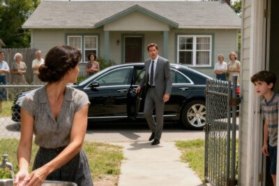 Ten years of raising a child without a father — everyone in the village mocked me, until one day a luxury car stopped in front of my house…