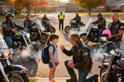 She Walked to School Alone Every Day… Until a Dozen Bikers Appeared