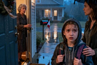 My 11-year-old daughter came home and her key didn’t fit. She spent five hours in the rain, waiting. Then my mother came out and said, “We have all decided you and your mom don’t live here anymore.” I didn’t shout. I just said, “Understood.” Three days later, my mother received a letter and went pale…