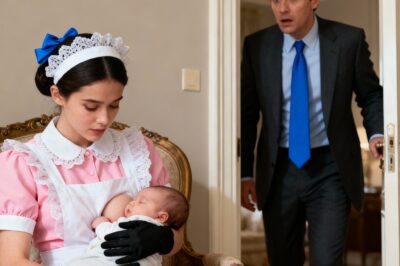 I’m a single mom working as a cleaner for a billionaire. Because I couldn’t leave my newborn alone, I brought my baby to work. One day, he walked in — and caught me breastfeeding his secret child during my shift. My heart stopped. I thought I’d lose my job. But instead… he fell to his knees and begged me. What happened next changed everything.