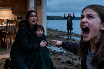 At our annual family gathering by the lake, my six-year-old daughter begged me to let her play with her cousin. I hesitated, but my parents insisted nothing would happen. Minutes later, a splash broke the laughter: my daughter was in the water. I pulled her out immediately, and, through tears, she whispered: “She pushed me.” When I confronted my sister, my mother defended her granddaughter and slapped me. I said nothing… but when my husband arrived, silence was no longer an option.