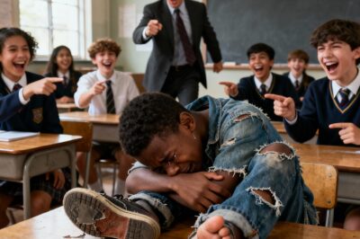 Poor Black Boy Was Ridiculed and Bullied by His Friends for Wearing Torn Shoes — What His Teacher Discovered About Him Left the Whole Class Regretting It…