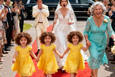 He invited his poor ex-wife to his wedding only to humiliate her, but she arrived in a limousine and left with triplets by her side… The truth about the father of the three children is astonishing…