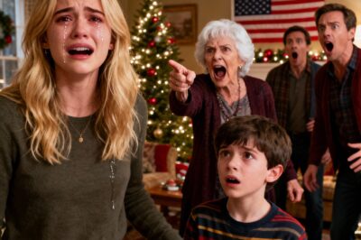 On Christmas Eve, I went to my grandmother’s house with my six-year-old son. My mother opened the door, glanced at me, and said coldly, “Go home — there’s no place for you here.” So I turned around and left. Ten minutes later, my grandmother called, her voice trembling with anger: “Come back right now!” What happened when we returned left my parents and brother completely speechless