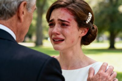 Sofia cried at her own wedding, marrying an older, wealthy man to save her family. On their wedding night, he went to the bathroom… and when he came out, Sofía nearly fainted.