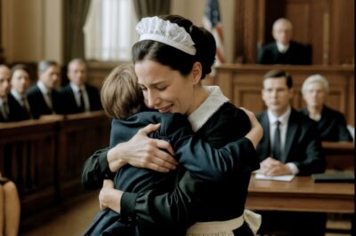 The maid accused of theft walked into the courtroom alone — then the millionaire’s son stood up and spoke.