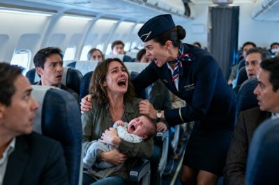 I was holding my 3-month-old baby on a flight home to reunite with my husband when the flight attendant announced the plane was overbooked. Silence filled the cabin—until my baby started crying. “Your child is too loud,” she snapped. “You’ll have to leave.” Before I could react, she grabbed my baby and forced me off the plane. Shaking, I made one call: “Flight 302… turn around.” Five minutes later,…