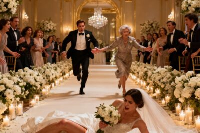 Right before I walked down the aisle, my mother slipped a folded note into my hand. “Fake a fall. Now.” it read. I didn’t understand, but something in her eyes terrified me. Halfway down the aisle, I stumbled—on purpose—and dropped to the floor. “She twisted her ankle!” my mother yelled. “Stop the wedding! Call an ambulance!”. When the ambulance arrived, what shesaid next shocked me.