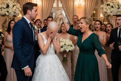On My Wedding Day, My Mother-in-Law Walked Up and Ripped Off My Wig, Exposing My Bald Head in Front of Everyone — But Then Something Unexpected Happened 🫣😢