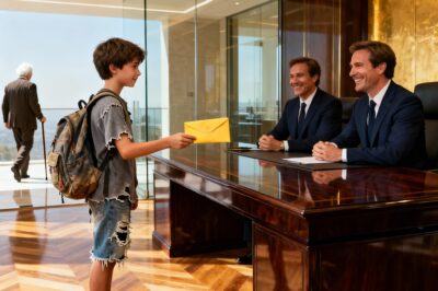 “I ONLY CAME TO RETURN THIS ENVELOPE” — THE MILLIONAIRE LAUGHED… BUT THE REAL OWNER SAW EVERYTHING —”I only came to return this envelope.”