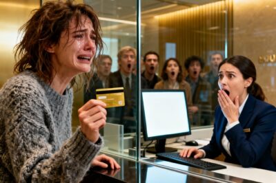 Thrown out by my husband with only $43 to my name, I searched my old belongings and found my late father’s dusty bank card. I went to the bank hoping there’d be a few dollars left… but when the teller saw the screen, his face went pale — and that moment changed my entire life.