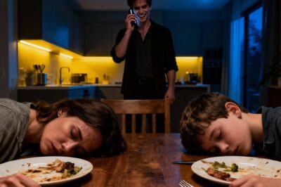 My husband prepared dinner, and just after my son and I ate, we collapsed. Feigning unconsciousness, I overheard him on the phone saying: “It’s done… soon they will both be dead.” When he left the room, I whispered to my son: “Don’t move yet…” What happened next was something I never would have imagined…