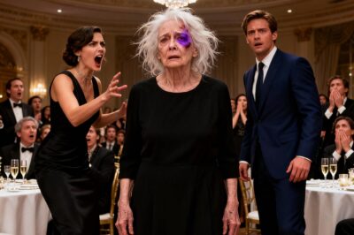 I entered the room on my 70th birthday with a deep bruise beneath my eye. Conversations died at once, and every pair of eyes locked on me. “My wife,” my son said steadily, “she taught her a lesson.” His wife stood there, proud of it. Then my other son moved ahead—what he said after that stunned the entire room.