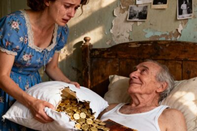 My father-in-law had no pension. I cared for him with all my heart for 12 years. With his last breath, he handed me a torn pillow. When I opened it, I couldn’t hold back my tears…