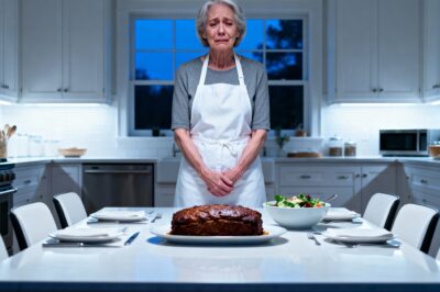 My daughter-in-law said, “Mom, make sure you finish all the leftovers in the fridge,” then she and my son took the whole family out to celebrate his promotion but deliberately left me behind; I just replied with one word — “Okay” — quietly packed my things and left, and when they stumbled home drunk around midnight and opened the door, what they saw inside left them both frozen.