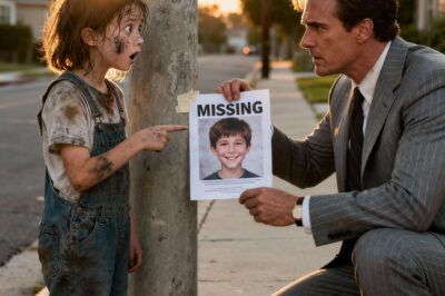 “Sir, That Boy Lives In My House”—What She Said Next Made the Millionaire Collapse.