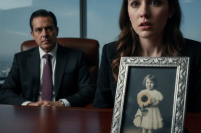 The new secretary froze when she saw her childhood photo in her boss’s office…