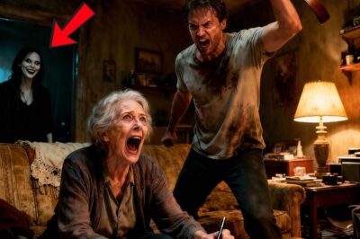 My son grabbed a belt to force me to sign a power of attorney in his name. My daughter-in-law laughed and said: “Now everything will be ours.” Then the doorbell rang. When she opened the door, she froze for a second… and then started screaming in panic…